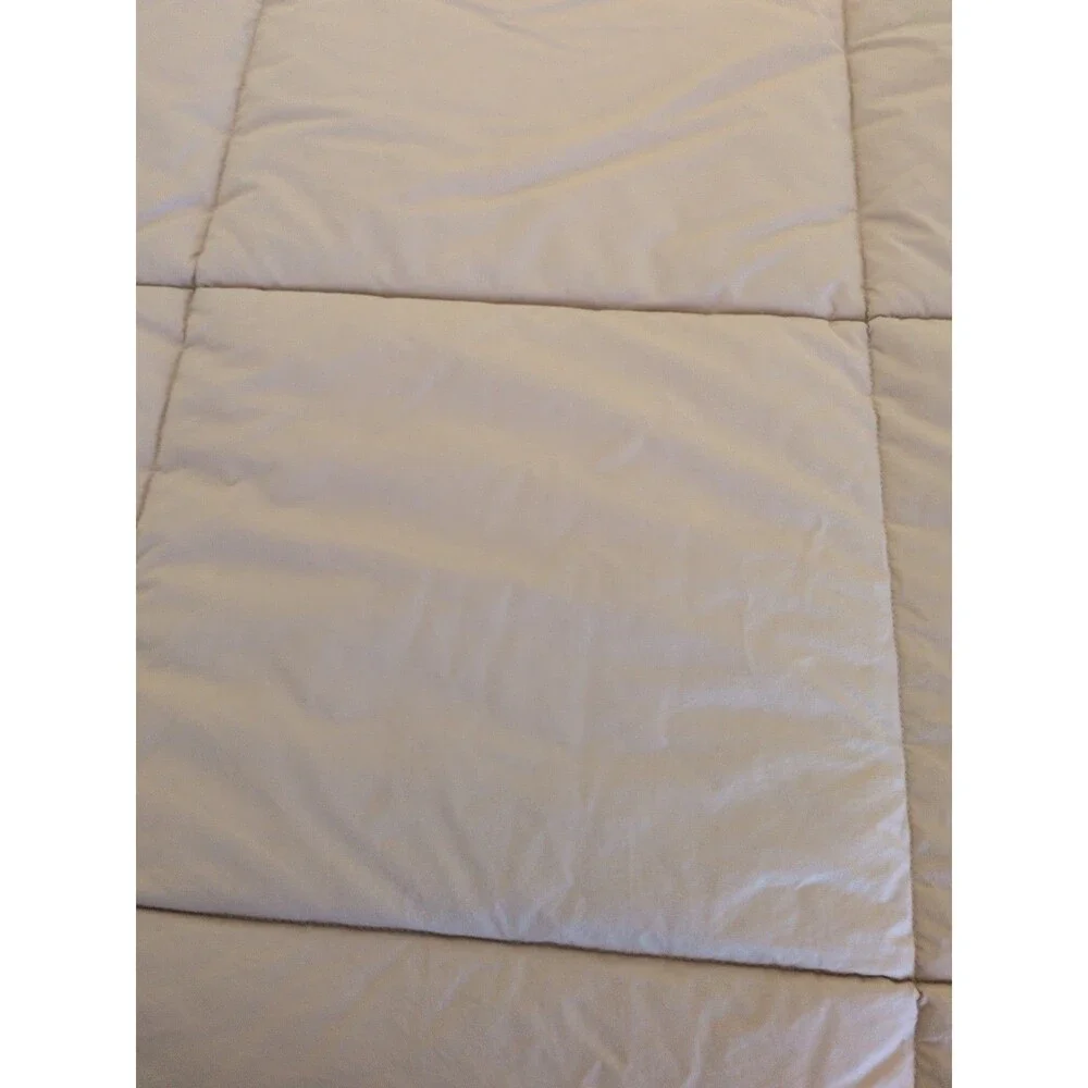 Lands End King Down Comforter Medium / Heavy Weight Neutral Flax Color